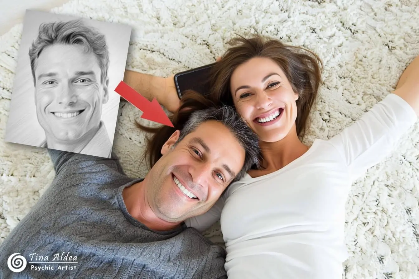 Personalized soulmate sketch illustration representing intuitive love insight